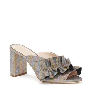 Loeffler Randall Esme ruffle heel mule size 8